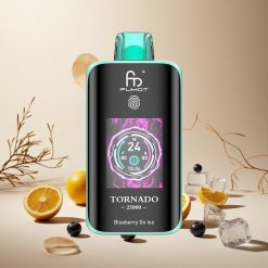 Blueberry On Ice Fumot Tornado 25000 Puffs wholesale vapes Ireland HD Screen Type-C Charging