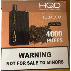 HQD Disposable Flavors - HQD BOX 4000 PUFFS Tobacco 8J2BB496