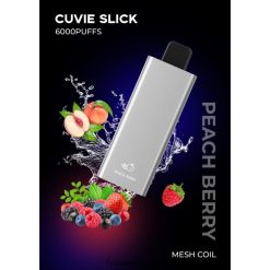 HQD Disposable Flavors - HQD CUVIE SLICK 6000 PUFFS Slick Peach Berry 8J2BB426
