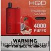 HQD Ireland - HQD BOX 4000 PUFFS Strawberry Coconut 8J2BB4112