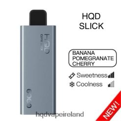 HQD Ireland - HQD CUVIE SLICK 6000 PUFFS Slick Banana Pomegranate Cherry 8J2BB422