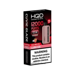 HQD Order Online - HQD CUVIE GLAZE DISPOSABLE VAPE 12000 Lush Ice 8J2BB4210