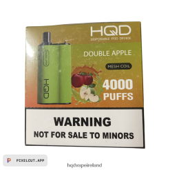 HQD Tech Dublin - HQD BOX 4000 PUFFS Double Apple 8J2BB4103