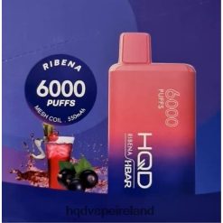 HQD Tech Dublin - HQD HBAR 6000 PUFFS Ribena 8J2BB453