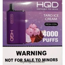 HQD Vape Ireland - HQD BOX 4000 PUFFS Taro Ice Cream 8J2BB471