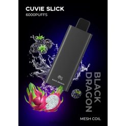 HQD Vape Ireland - HQD CUVIE SLICK 6000 PUFFS Slick Black Dragon 8J2BB431