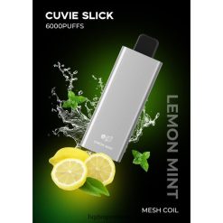 HQD Vape Price - HQD CUVIE SLICK 6000 PUFFS Slick Lemon Mint 8J2BB435