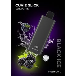 HQD Vape Shop - HQD CUVIE SLICK 6000 PUFFS Slick Black Ice 8J2BB439