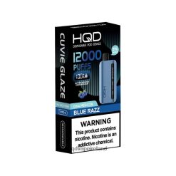 HQD Vape Store - HQD CUVIE GLAZE DISPOSABLE VAPE 12000 Blue Razz 8J2BB4137