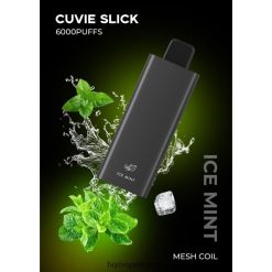 HQD Vape Store - HQD CUVIE SLICK 6000 PUFFS Slick Ice Mint 8J2BB427