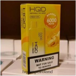 HQD Vape Store - HQD HBAR 6000 PUFFS Banana 8J2BB447
