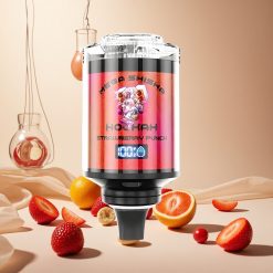 Strawberry Punch JNR Mega Shisha Hookah 100K Puffs Wholesale Vapes Ireland Desktop Compatibility 60mL