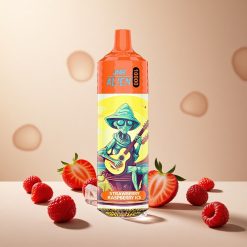 Strawberry Raspberry Ice JNR Alien 10000 Puffs wholesale vapes Ireland with RGB LED & Type-C