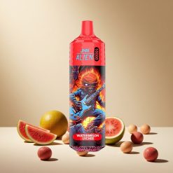 Watermelon Lychee JNR Alien 10000 Puffs wholesale vapes Ireland with RGB LED & Type-C